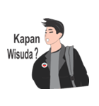 Story of college student from Makassar（個別スタンプ：16）