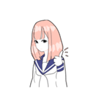 無表情なあの子（個別スタンプ：3）