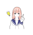 無表情なあの子（個別スタンプ：9）