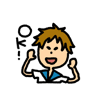 ネコと男の子スタンプ（個別スタンプ：29）