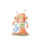 タコ宇宙人と仲間たち（個別スタンプ：34）