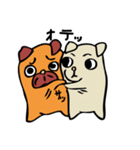 ブサイクパグ（個別スタンプ：34）