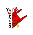 RedRabbit With Yellow-glove（個別スタンプ：6）