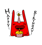 RedRabbit With Yellow-glove（個別スタンプ：10）
