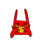 RedRabbit With Yellow-glove（個別スタンプ：12）