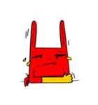 RedRabbit With Yellow-glove（個別スタンプ：13）