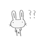 つり目うさぎのしろたさん（個別スタンプ：4）