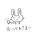 つり目うさぎのしろたさん（個別スタンプ：10）