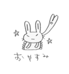 つり目うさぎのしろたさん（個別スタンプ：11）