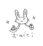つり目うさぎのしろたさん（個別スタンプ：14）