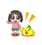 なっちゃんとこっこさん（個別スタンプ：2）