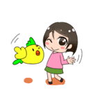 なっちゃんとこっこさん（個別スタンプ：3）