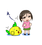 なっちゃんとこっこさん（個別スタンプ：34）