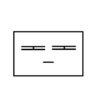 Poker Face Square（個別スタンプ：1）