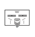 Poker Face Square（個別スタンプ：22）