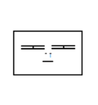 Poker Face Square（個別スタンプ：23）