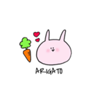 うさ（゛）ぎさん。（個別スタンプ：3）