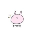 うさ（゛）ぎさん。（個別スタンプ：6）