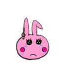Note Pink rabbit（個別スタンプ：4）