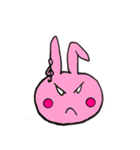 Note Pink rabbit（個別スタンプ：5）