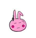 Note Pink rabbit（個別スタンプ：6）