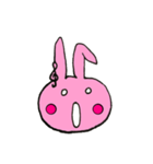 Note Pink rabbit（個別スタンプ：7）