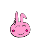 Note Pink rabbit（個別スタンプ：8）