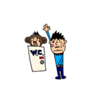 お猿、と男。（個別スタンプ：6）