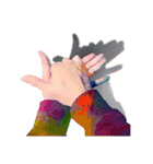 Hand has something to say（個別スタンプ：6）