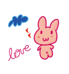 cute rabbit cute rabbit cute rabbit（個別スタンプ：2）