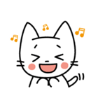 しろにゃんこ（01）（個別スタンプ：6）