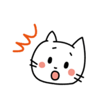 しろにゃんこ（01）（個別スタンプ：7）