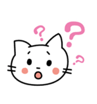 しろにゃんこ（01）（個別スタンプ：8）