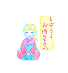 可愛い着物スタンプ（個別スタンプ：25）