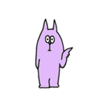 紫色の猫（個別スタンプ：12）