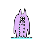 紫色の猫（個別スタンプ：16）