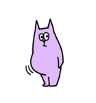 紫色の猫（個別スタンプ：17）