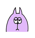 紫色の猫（個別スタンプ：19）