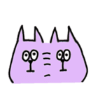 紫色の猫（個別スタンプ：23）