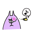 紫色の猫（個別スタンプ：32）