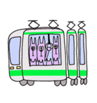 紫色の猫（個別スタンプ：35）