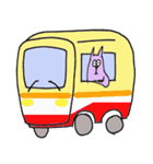 紫色の猫（個別スタンプ：36）