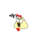 かわいい黄色の鶏（個別スタンプ：9）