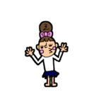 お猿、と女の子（個別スタンプ：39）