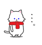 日常使えるスタンプ集！マフラーにゃんこ2（個別スタンプ：4）