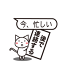 猫のシロさん 2（個別スタンプ：12）