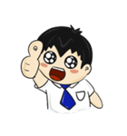 会社 ＆ ネクタイブルー（個別スタンプ：3）