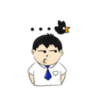 会社 ＆ ネクタイブルー（個別スタンプ：8）