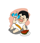 会社 ＆ ネクタイブルー（個別スタンプ：29）