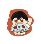 会社 ＆ ネクタイブルー（個別スタンプ：32）